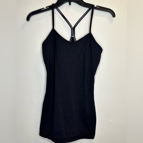 lululemon athletica Tops - Lululemon Cool RACERBACK Athletic Yoga Tank Top Shirt Black Size S